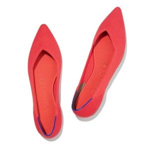 NIB Rothy’s Flame Pointed Toe Flats Size 8.5